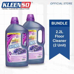 [Bundle of 2] Kleenso 2.2L Lavender Kill Germs with Benzakonium Floor Cleaner – 2.2L (Litre) (2x 2.2Litre)