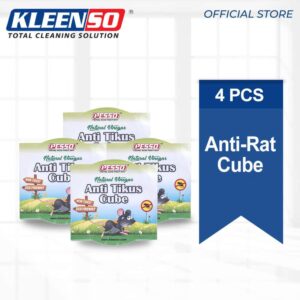 [Bundle of 4] PESSO Eco Anti-Rat Tikus Cube Repellent Natural Vinegar - Rat Repellent, Rodent Repellent, Natural Pest Repeller