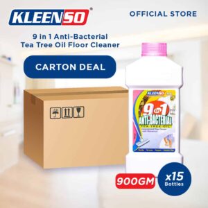 [Carton Deal] KLEENSO Anti-Bacterial Floor Cleaner 9-in-1 Floor Cleaner Tea Tree Oil (15x 900ml)