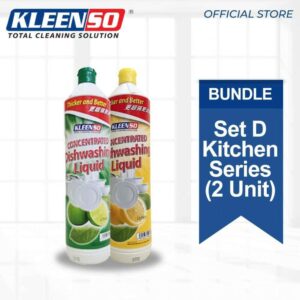 [Bundle of 2] KLEENSO Concentrated Lemon + Lime Dishwashing Liquid (2x 900ml)